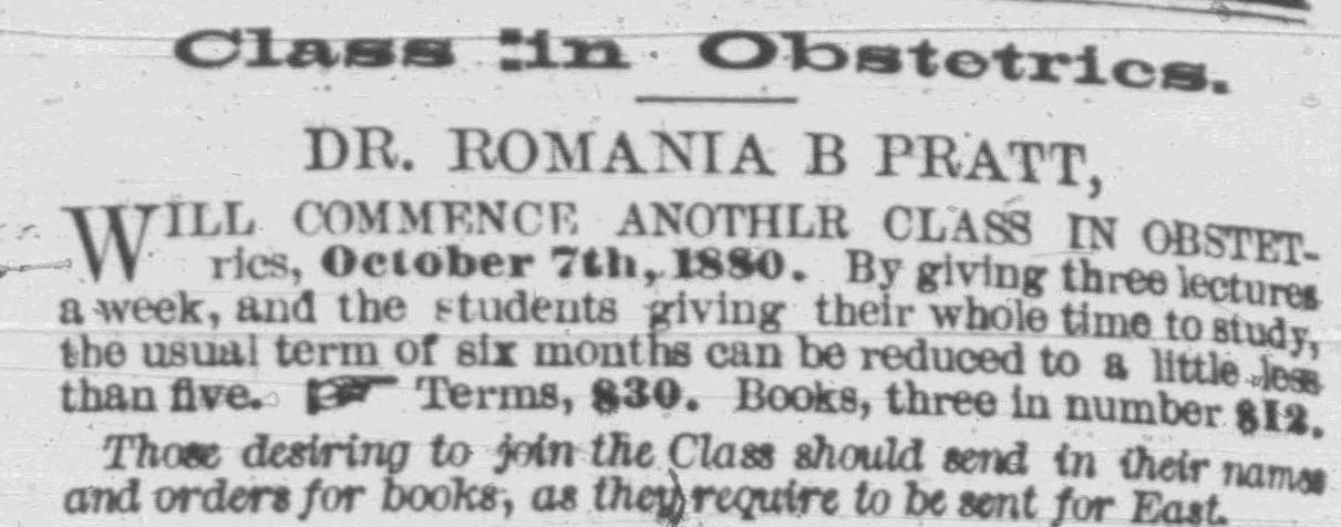An advertisement by from the 1880-10-01 issue of the Woman's Exponent